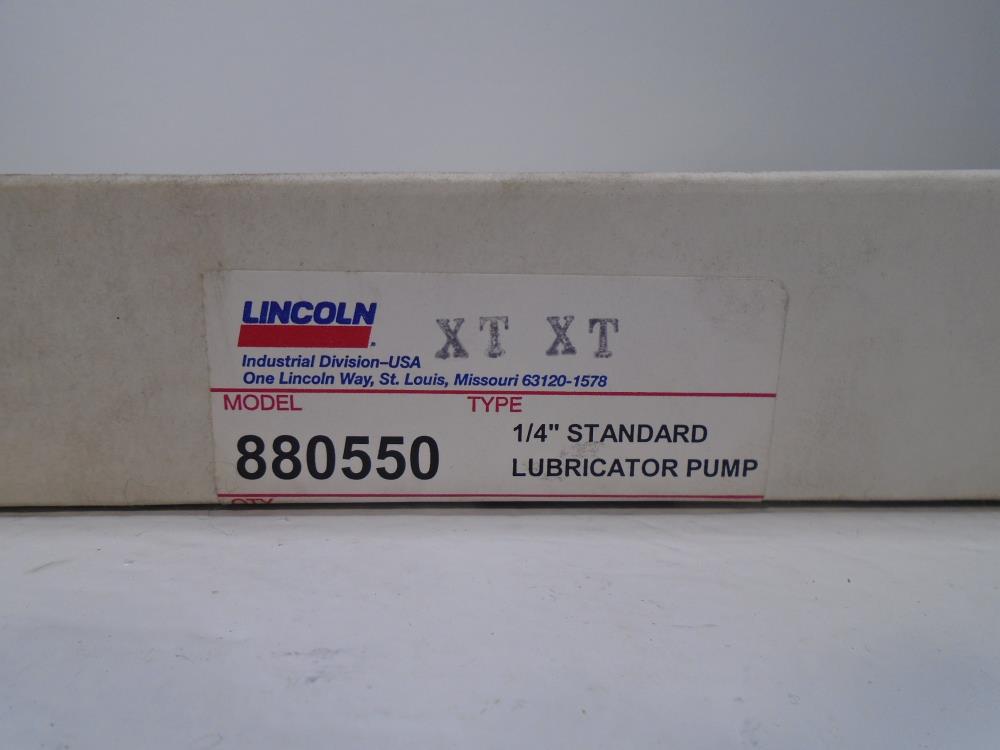 Lincoln 1/4" Standard Lubricator Pump, 880550, Series B